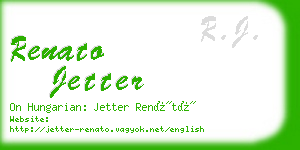 renato jetter business card